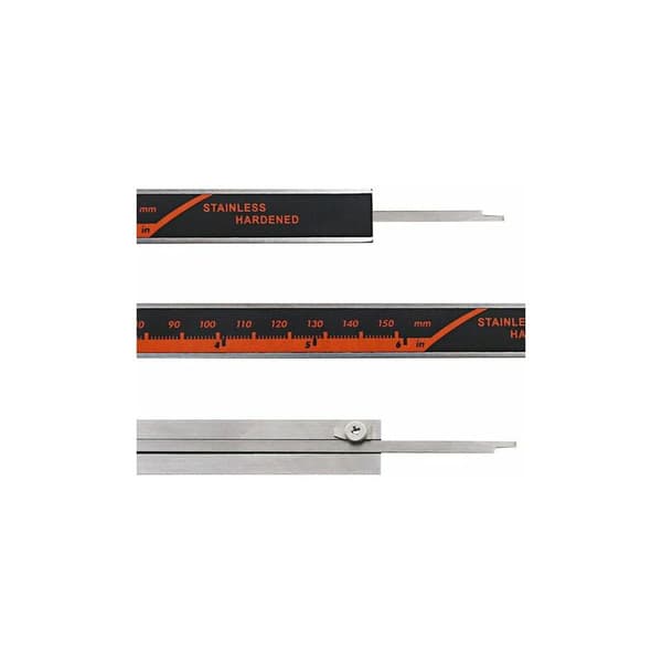 Digital caliper i rustfritt stål, LCD digital stålkaliper for verksted