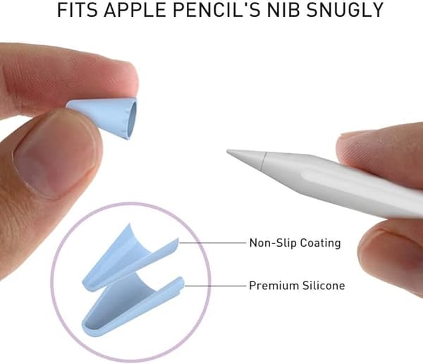 40-pack Spetsskydd för Apple Pencil 1:a och 2:a generationen