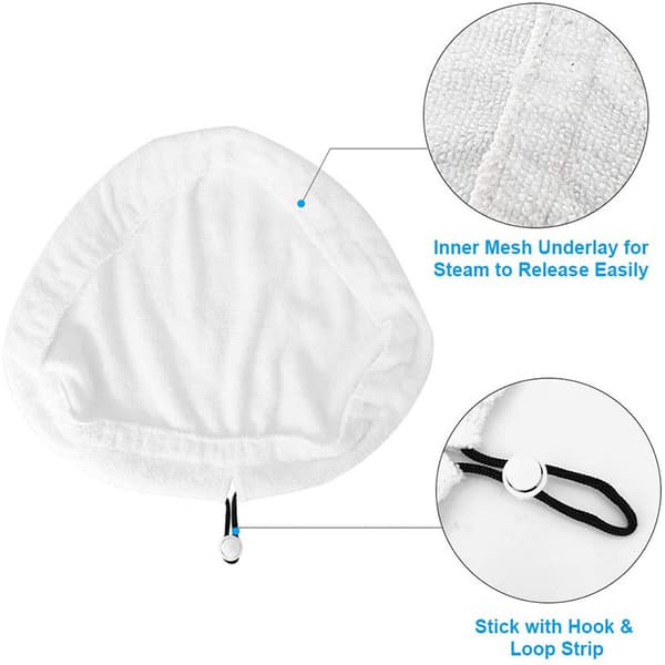 8 stk Dampmopp-erstatningskluter, vaskbare mikrofiber Dampmopp