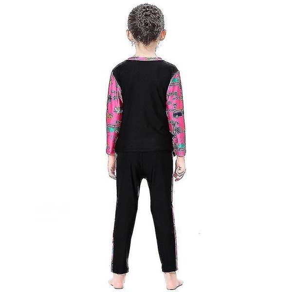 3-pack Muslimsk Badkläder för Flickor - Burkini, Islamisk Baddräkt, Strandkläder Black 2-3 Years