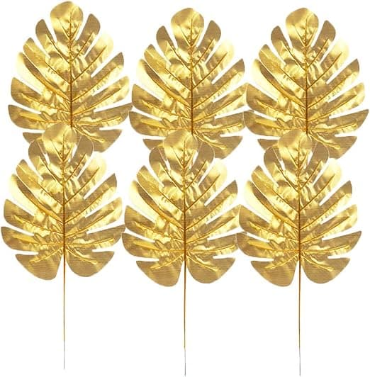 12 Pakke Dekorative Blade til Bryllupsgaver, Kunstig Palme