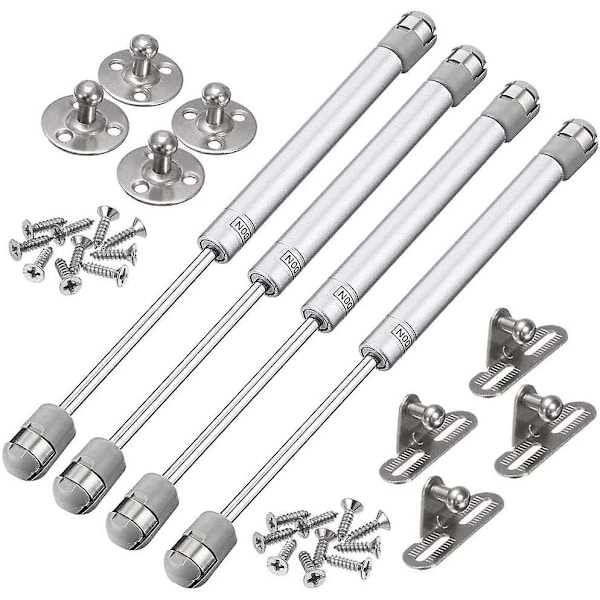 4 stk Gassdempere 100N Hydrauliske Hengsler Gassdempere Gassdemper Hydraulisk Møbel Luftfjær Kjøkken Hydraulisk For Løfting Dør Skap Kjøkkenmøbler