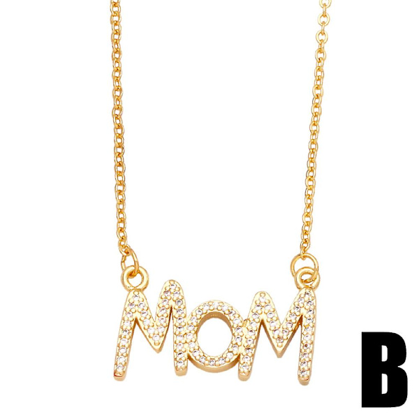 Halsband Present Till Mamma Zirkon Choker Mode Smycken Ac8348 C