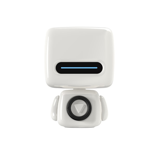 Kreativ robot bluetooth-högtalare, söt bärbar mini trådlös högtalare (vit),