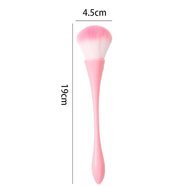 Støvbørste Blød Stor Mineralpudderbørste, Kabuki Makeupbørster Blød Fluffy Foundation, Daglig Makeup Pink