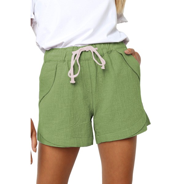 Damshorts i boxarstil, avslappnade, sommar 2023 Green M