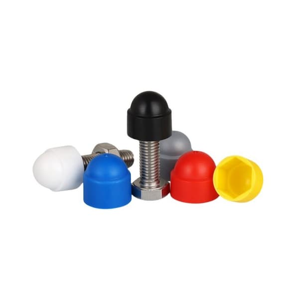 (Grå) M12 mutterhetter for 18mm nøkkel, 100 stk.
