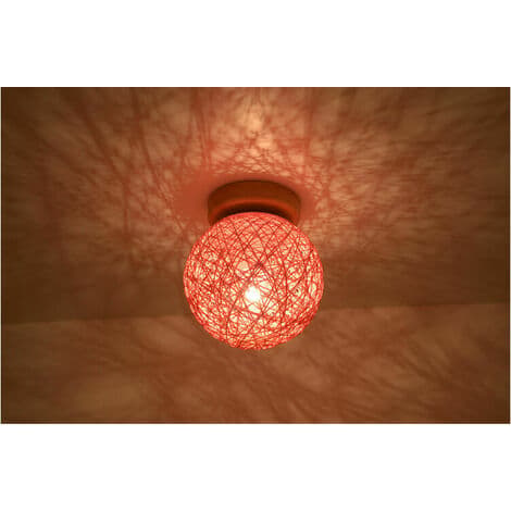 LYCXAMES Hvit-Rosa Bomullslyslenke