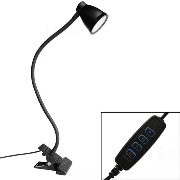 Medium 2 stk stue soverom øyebeskyttelse led klipslampe usb klips bordlampe lesing og læring fyll lys led
