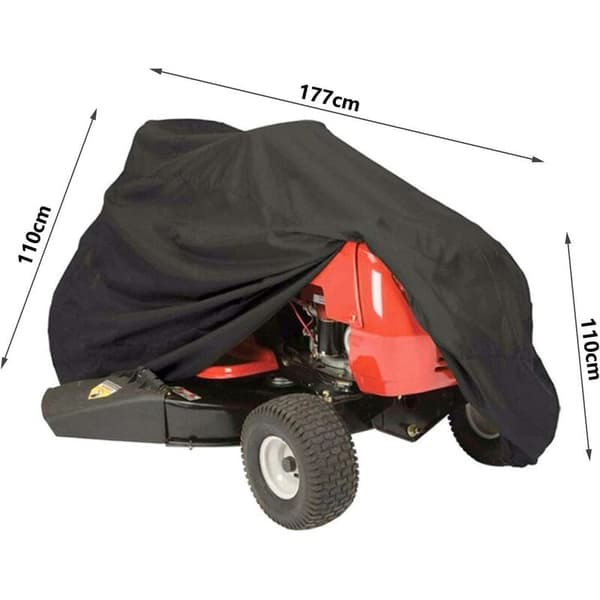 Utendørs gressklipperdeksel Vanntett Kraftig 210D Oxford Polyester med UV-beskyttelse for gressklippertraktor Passer dekk opp til
