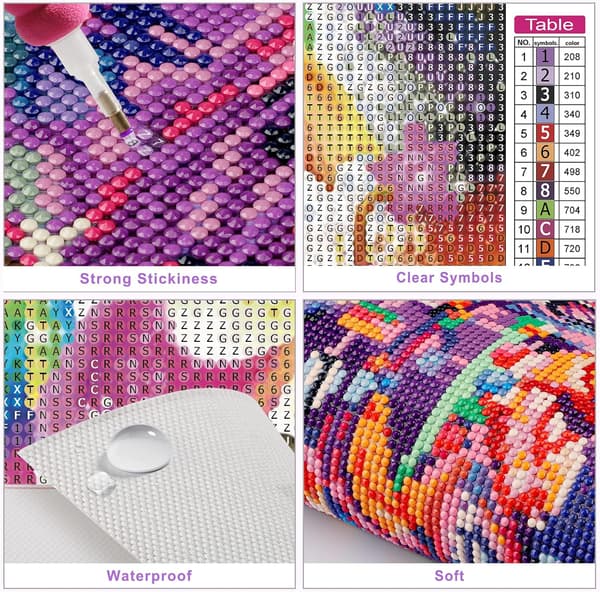 30x40 CM Drage Diamantmaleri Full Rhinestone, Diamant