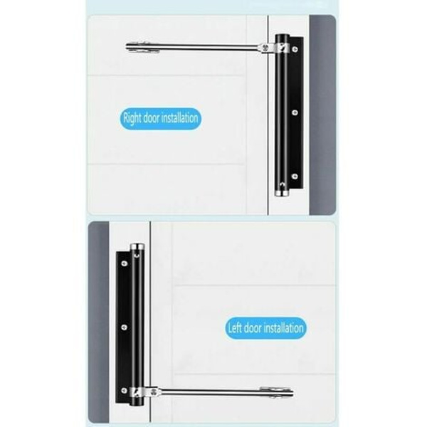 Oviaukko, automaattinen oven sulkija, kevyt alumiiniseos automaattinen säädettävä oven sulkija 35 kg:n oville (1
