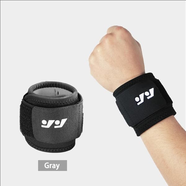 2 pakker sports håndledsbandager Gray