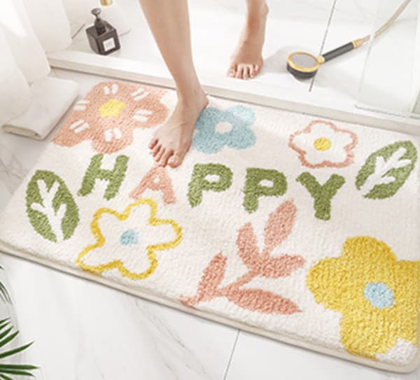 Good Things Peanuts Sklisikker Myk Badematte - Hvit 40*60cm