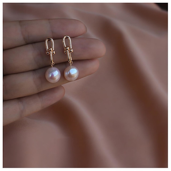 Ørering Perle 14k Pigers Mode Smykker Ac3744