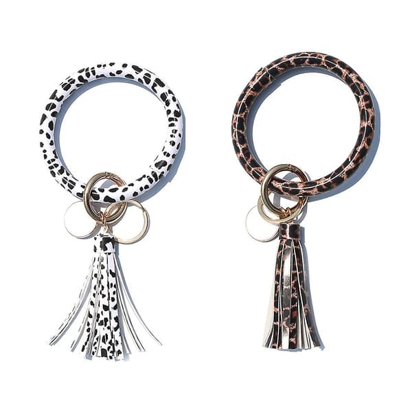 2 kpl Rannekorun avaimenperä Bangle ranneke Bangle rannekoru PU avaimenperä