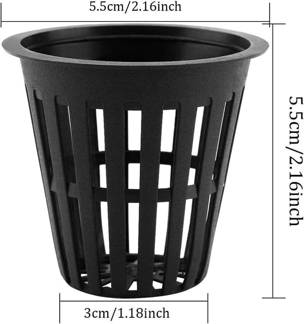 Hydroponiske Kurve 50 stk. (25 sorte, 25 hvide) Hydroponisk plastik