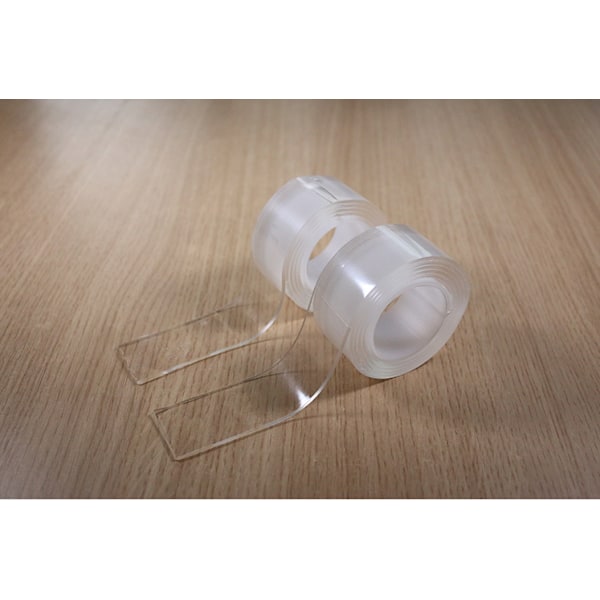 3 pakker nano tape, vandtæt og ikke-mærkende dobbeltklæbende, transparent, magisk usynlig blød klæbemiddel uden at slå huller (tykkelse 1 mm * w