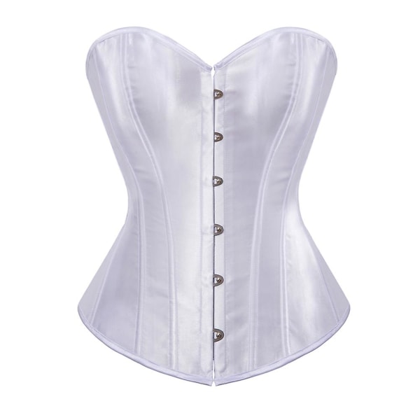 Yksinkertainen ja tyylikäs morsiuskorsetti ja -liivit Top Corselet Overbust Lingerie Corset Push Up -liivit naisten hoikentamiseen Black 4XL