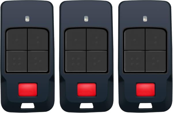 3 garageportssendere kompatible med BFT MITTO COOL C4 433MHz Version, Rolling Code-kodning, Universal fjernbetjening til garageporte