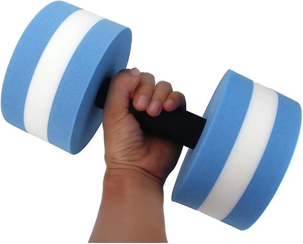 Håndvægt til Aquagym (blå hvid)