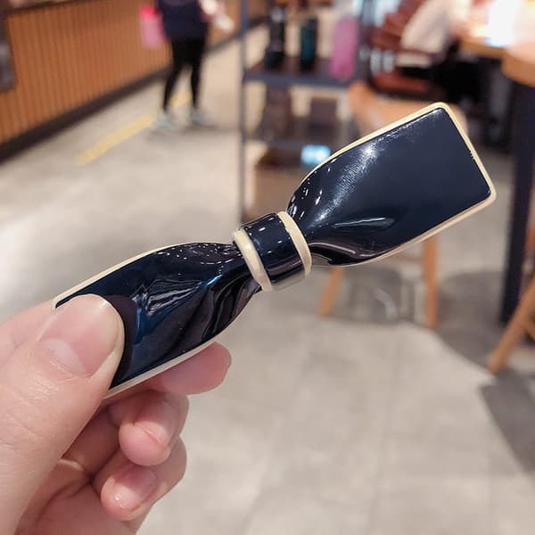 2 PAKK Elegante Sløyfe Hårklipp Metall Matte Hårnåler Snap Hår