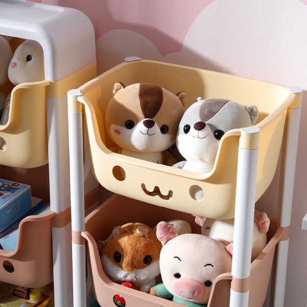 Children's toy storage rack 3 single layers 39*25*85cm,
