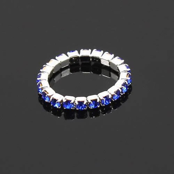 12 stk/pakke Elastiske Rhinestone Dekorative Tåringe Blandede Farver Fod Smykker Charms