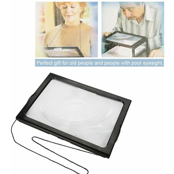 Forstørrelsesglas med LED-lys Desktop Desktop Læsebrille,
