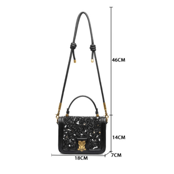 Crossbody-tasker til kvinder, quiltet skuldertaske, medium