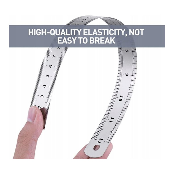20cm+30cm+40cm Miekka-teräsmitta Metrinen Tuuma Teräsmitta Ruostumattomasta Teräksestä Valmistettu Mitta Käänteinen Suunnittelu Piirustus Sopiva