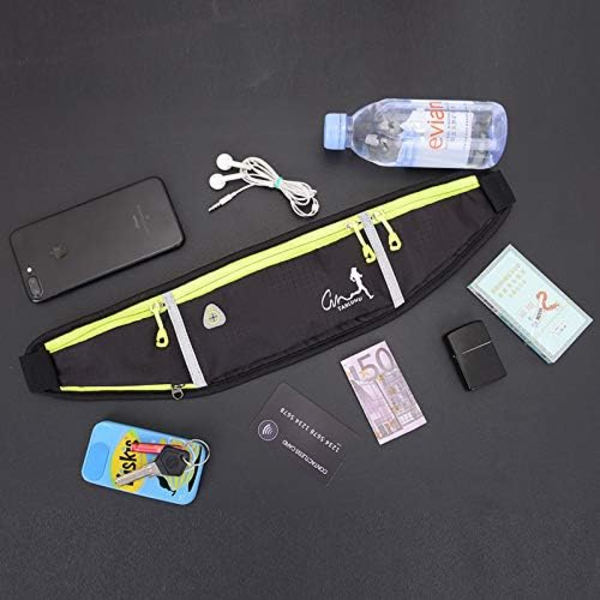 Fanny Pack för löpning, lätt justerbart löpbälte med elastiskt band, löpväska, mobilhållare, tillbehör för iPhone, Samsung, Runn