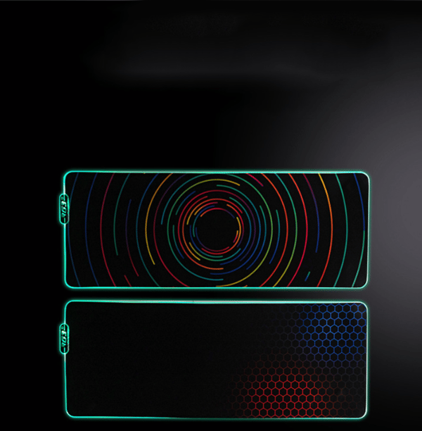 Overdimensjonert RGB Gaming Lysende Musematte Symfoni Led spill anime lysende musematte 400*300*3mm