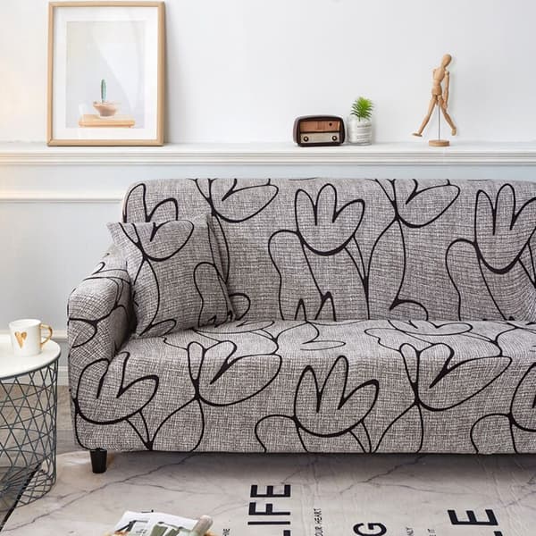 Soffaöverdrag Set Soffa Skydd Vattentät Elastisk Dammskyddande Soffaöverdrag Kudde Soffa Matta Skydd 180-235cm