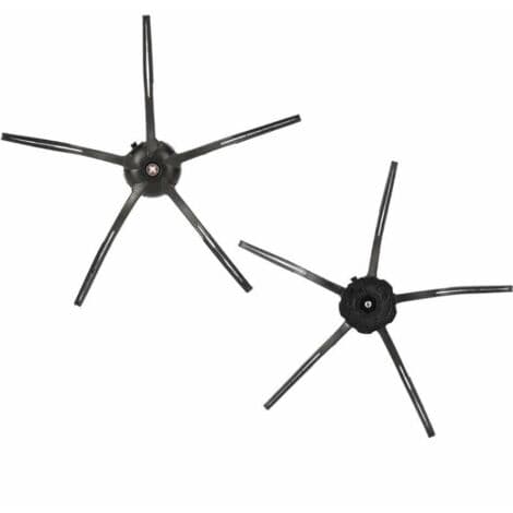 Til Roborock S7, T7S/PLUS, Fejerobot Tilbehør (4 Sorte Trekantede Sidebørster)