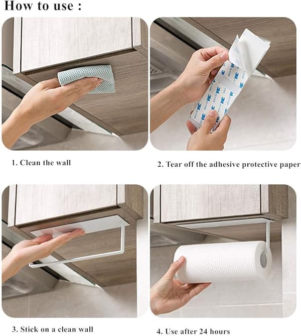 Självhäftande pappershanddukshållare Pappershanddukshållare Papper