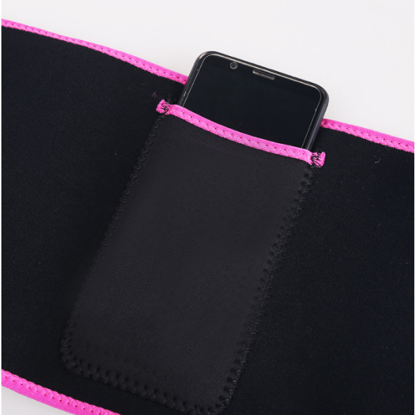 Pink M size sweat belt sports fitness waist belt shaping sports fitness waist trainer belt