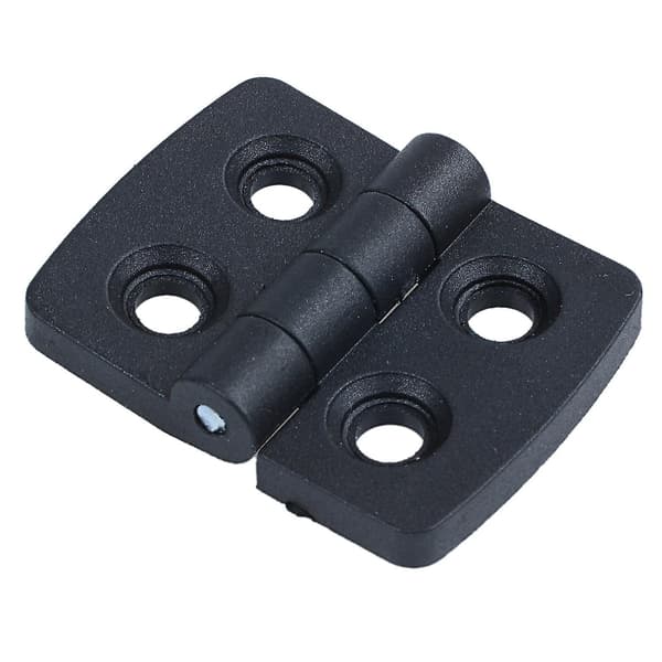 10 stk. forstærkede sorte plastikdørhængsler 40 mm x 30 mm