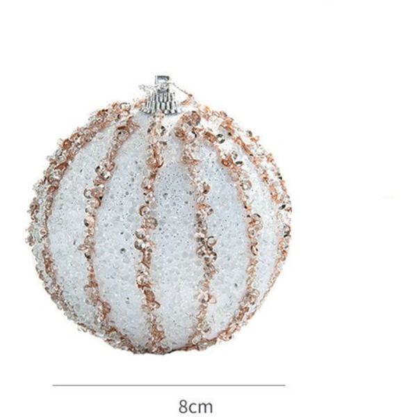 10 kpl Joulukuusen Koristeita Ripustimet 8cm Joulukoristepallo Iloiseen Jouluun DIY Juhliin