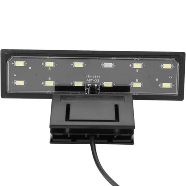 LED-akvarielys, akvarieclipslampe, slank LED-akvarielys, maksimal installationsglasstykkelse: 5 mm