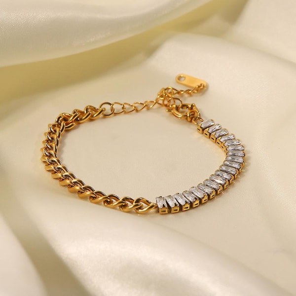 Bracelet Zircon Daily Outfit Metallic Element  B1484