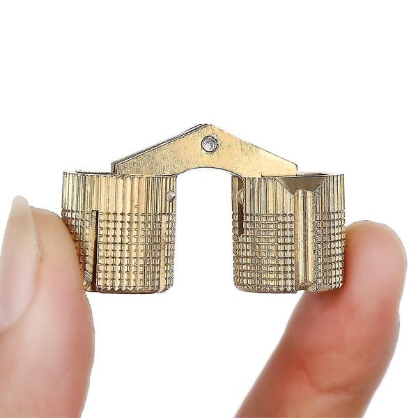 14 mm möbelgångjärn i koppar och mässing