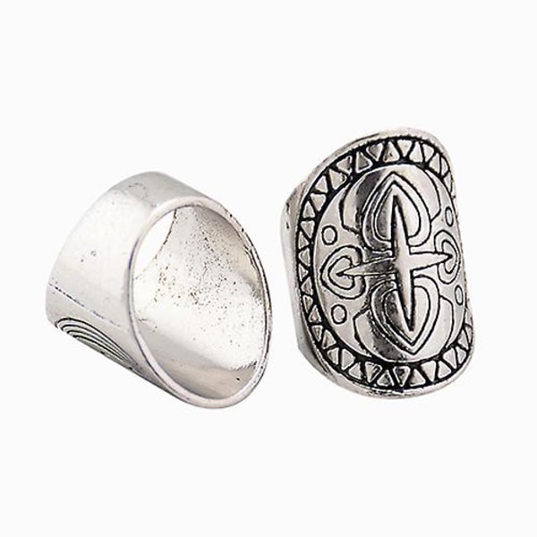Nyt Bohemian Vintage Skåret Totem Etnisk Sølvbelagt Midi Ringsæt 4 stk