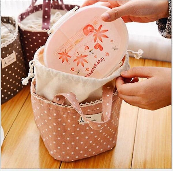 Termisk Isolerad Oxford Picknick Matkylväska Tote Förvaring Isväskor | Lunchväskor (rosa)