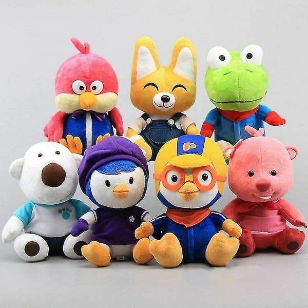 12&quot; Pororo Plush Dolls Korean Animation Dolls Soft Stuffed Animals Toy A