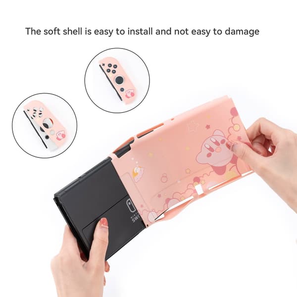 Skyddsfodral för Nintendo Switch OLED, Slim Hard Shell Soft