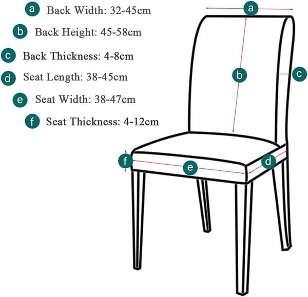 6 Stykker (Mørkegrønn) Leeyunbee Elastisk Moderne Stoltrekk