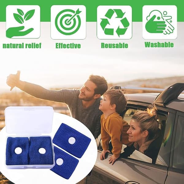 4 sinistä matkustuspahoinvointiranneketta