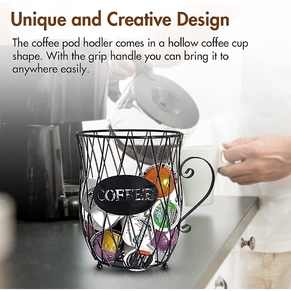 Kaffe Korg, Kaffehylla, Kaffe Kapsel, Kaffe Bönor Hyll, Kaffe Kapsel Korg, Kaffe Kapsel Förvaringskorg