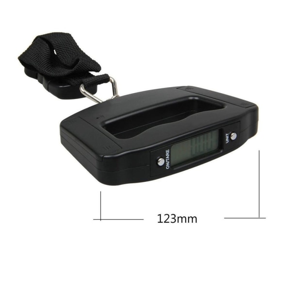 Electronic bathroom scale Luggage scale up to 50 kg Portable digital bathroom scale for transporting luggage (with strap)